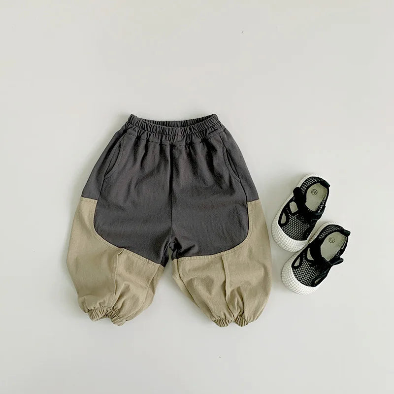 2-Colour Cotton Pants