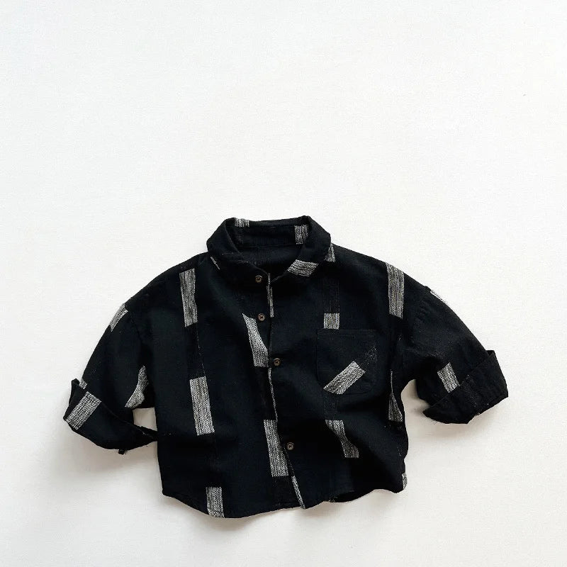 Patched Cotton Button Shirt