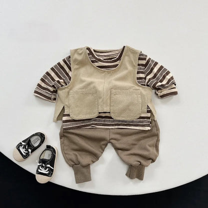 2-Pockets Cropped Vest