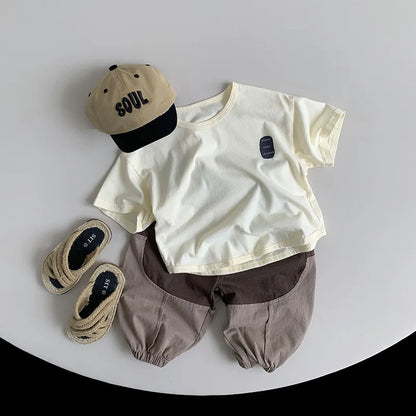 2-Colour Cotton Pants