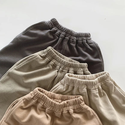 Cotton Solid Long Shorts