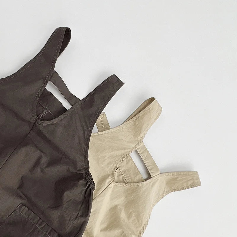 Cotton Strapped Overalls