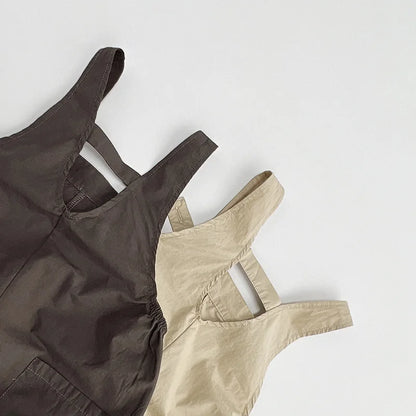 Cotton Strapped Overalls