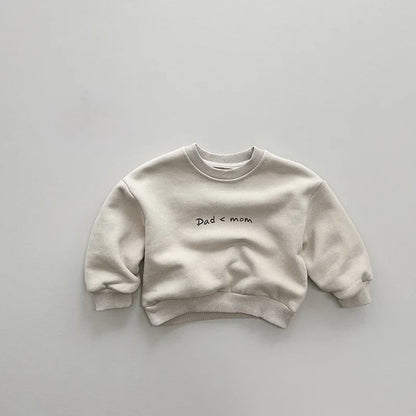 Dad < Mom Fleece Sweatshirt