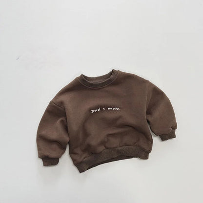 Dad < Mom Fleece Sweatshirt