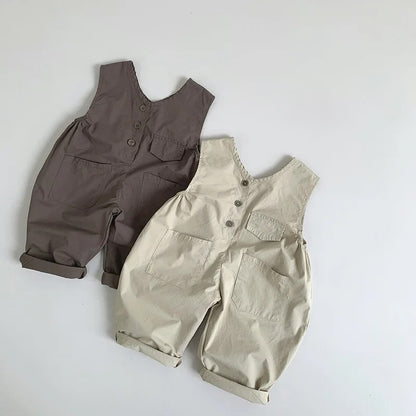 Button Front Overalls