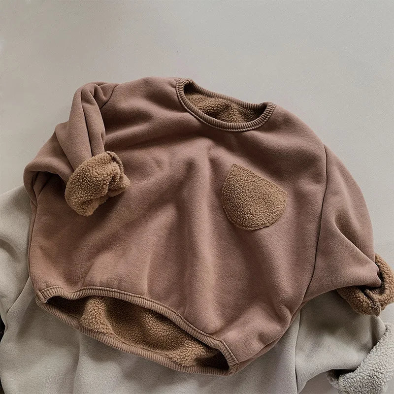 Fleece Crew Neck 1-Pocket Sweatshirt