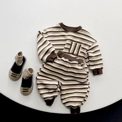 Striped Fleece Sweatpants