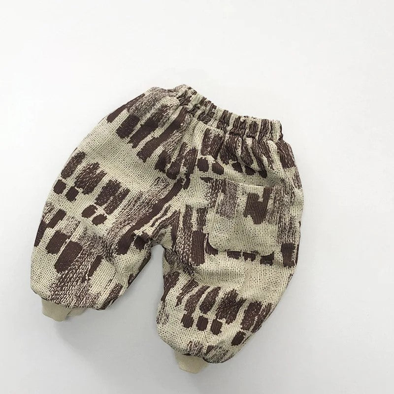 Corduroy Winter Print ButterMilk Pants