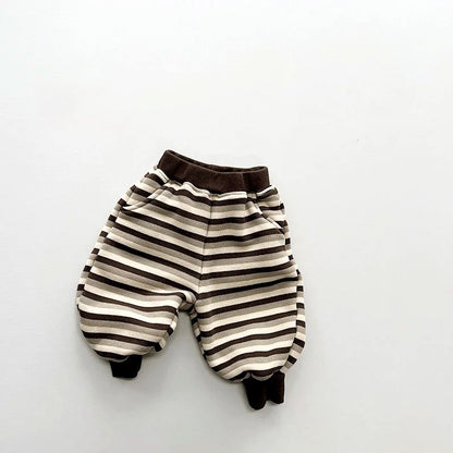 Striped Fleece Sweatpants