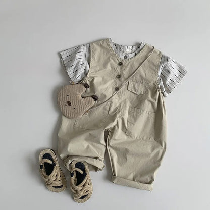 Button Front Overalls