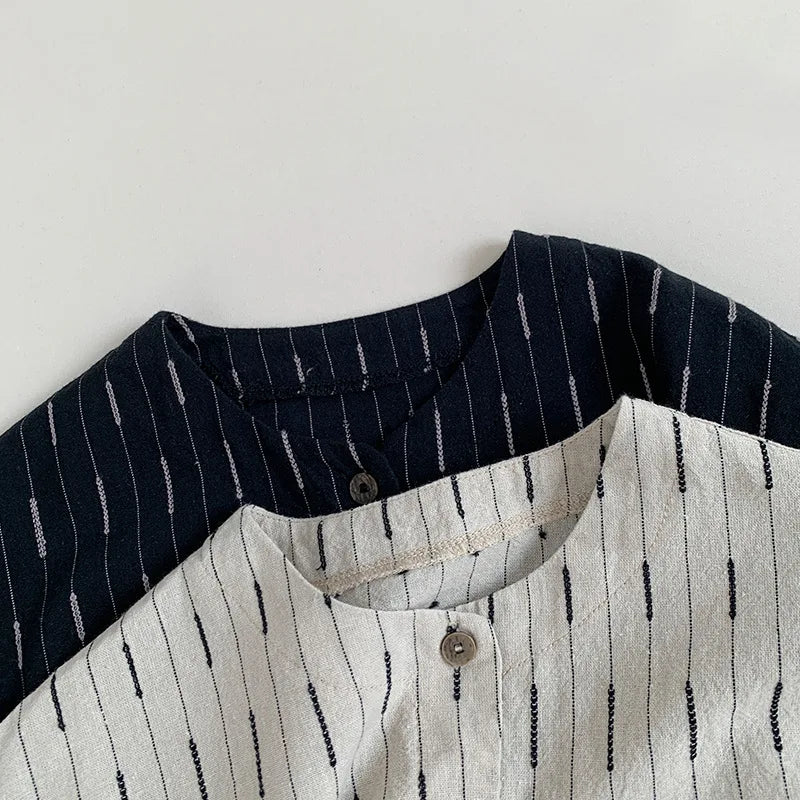 Cotton Striped Pocket T-Shirt