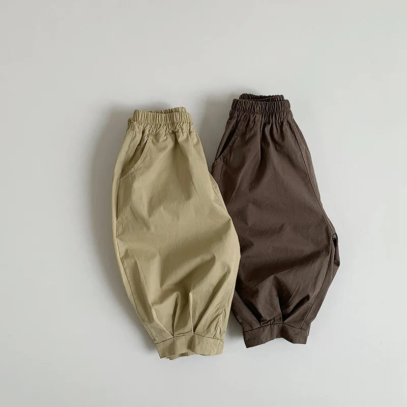 Thin Cotton Wide Leg Pants