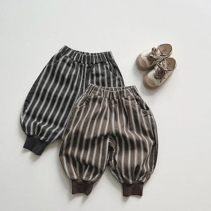 Thick Cotton Stripped Pants