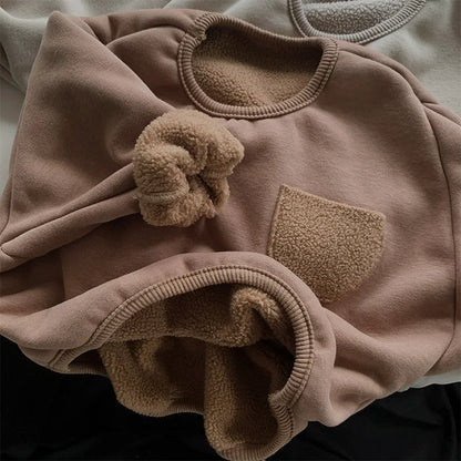 Fleece Crew Neck 1-Pocket Sweatshirt