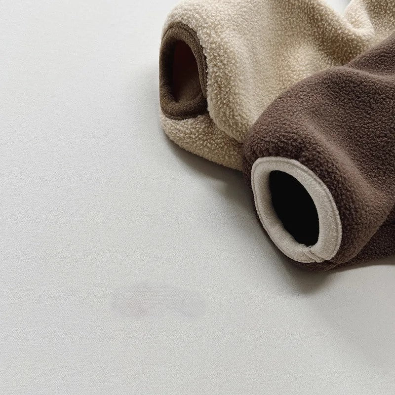 Half Button Fleece Turtleneck Sweatshirt