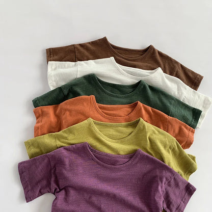 Cotton Short Sleeve Colourful Top