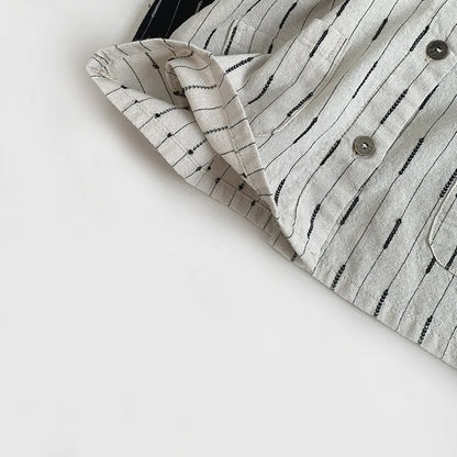 Cotton Striped Pocket T-Shirt