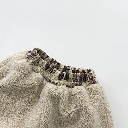 Corduroy Winter Print ButterMilk Pants