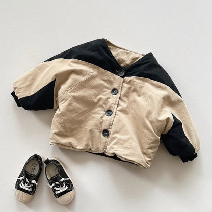 Vintage Black & Beige Winter Set - Jacket