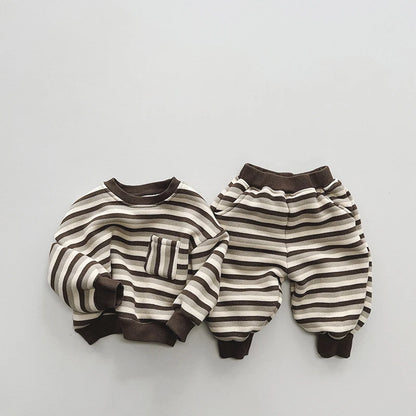 Striped Fleece Sweatpants