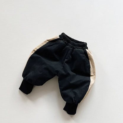 Vintage Black & Beige Winter Set - Pants