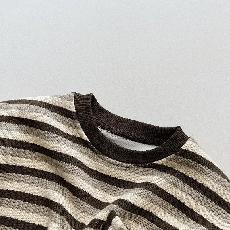 Striped Fleece Sweatshirts