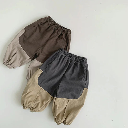 2-Colour Cotton Pants