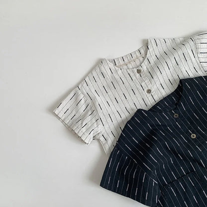 Cotton Striped Pocket T-Shirt