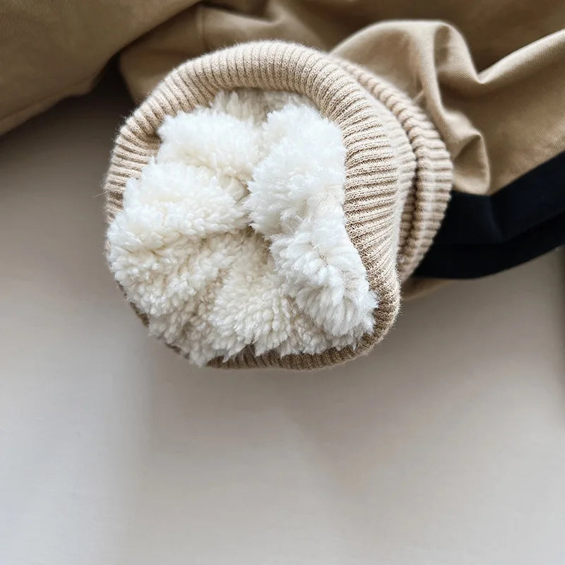 Vintage Black & Beige Winter Set - Pants