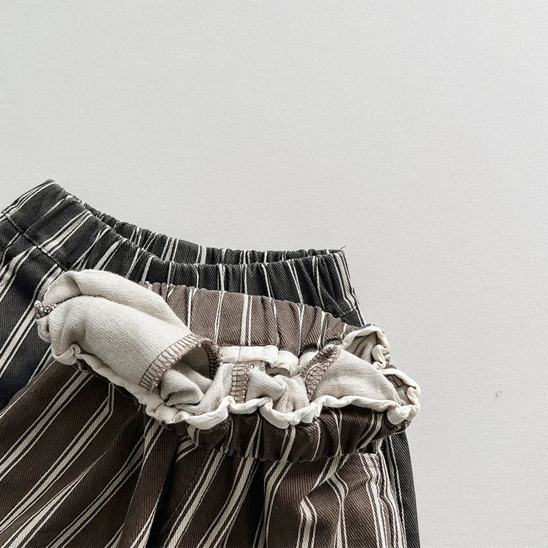 Thick Cotton Stripped Pants
