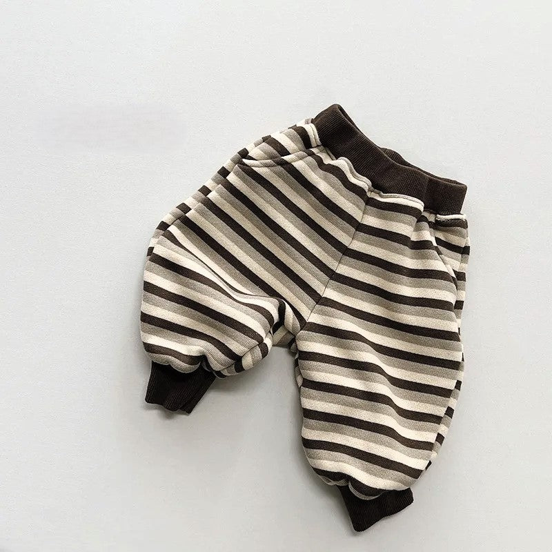 Striped Fleece Sweatpants