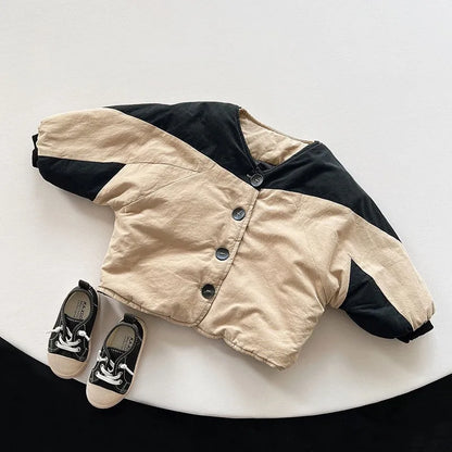 Vintage Black & Beige Winter Set - Jacket