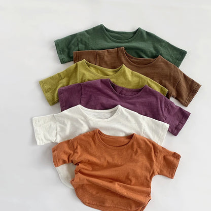 Cotton Short Sleeve Colourful Top