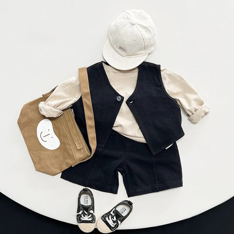 1-Button Open Vest