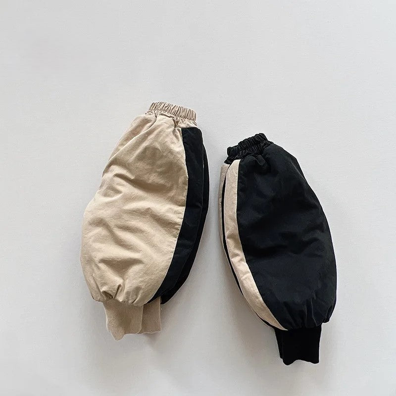 Vintage Black & Beige Winter Set - Pants