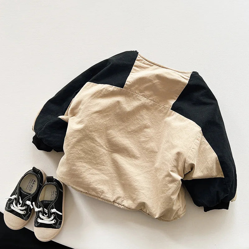 Vintage Black & Beige Winter Set - Jacket
