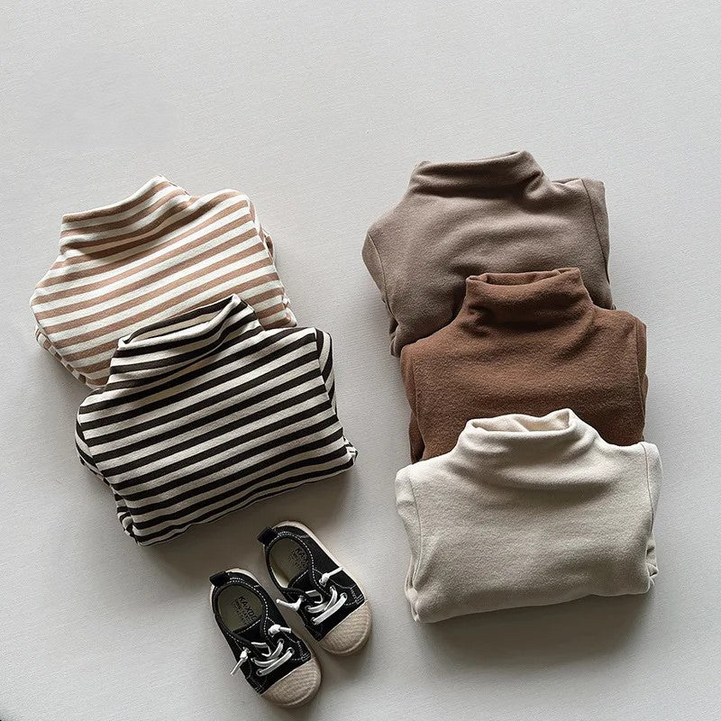 Winter Fleece Turtleneck Top