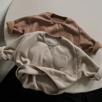 Fleece Crew Neck 1-Pocket Sweatshirt