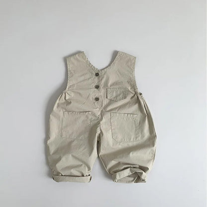 Button Front Overalls