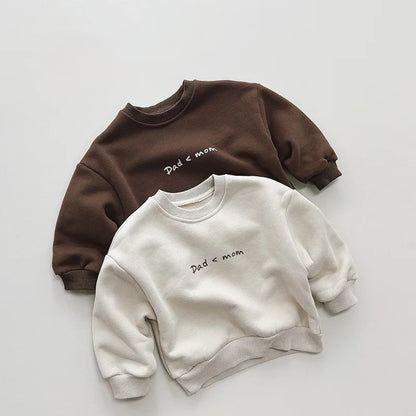 Dad < Mom Fleece Sweatshirt