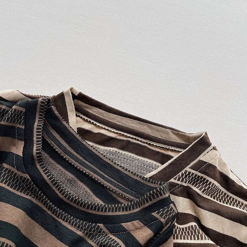 Striped Pocket Long Sleeve Shirt