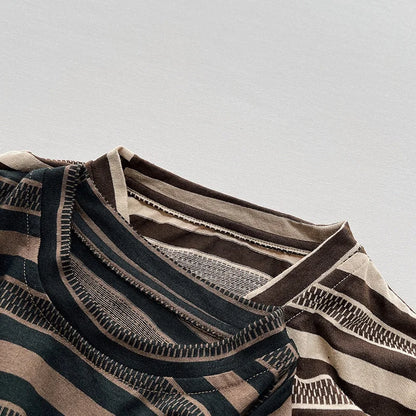 Striped Pocket Long Sleeve Shirt