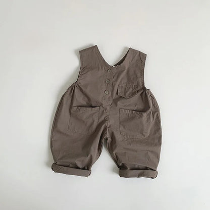 Button Front Overalls