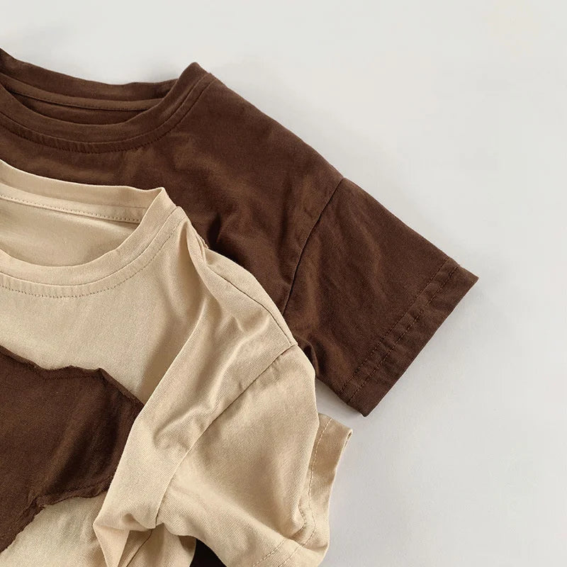 Cotton Bear Patched T-Shirt