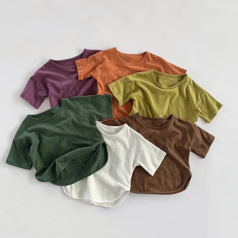 Cotton Short Sleeve Colourful Top