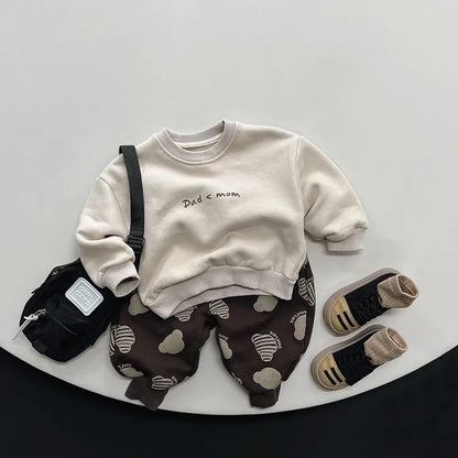 Dad < Mom Fleece Sweatshirt