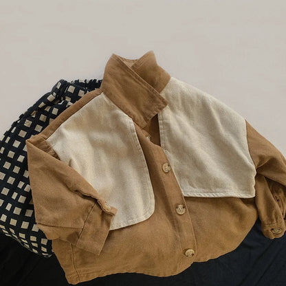 Oversized Caramel Button Top