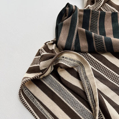 Striped Pocket Long Sleeve Shirt