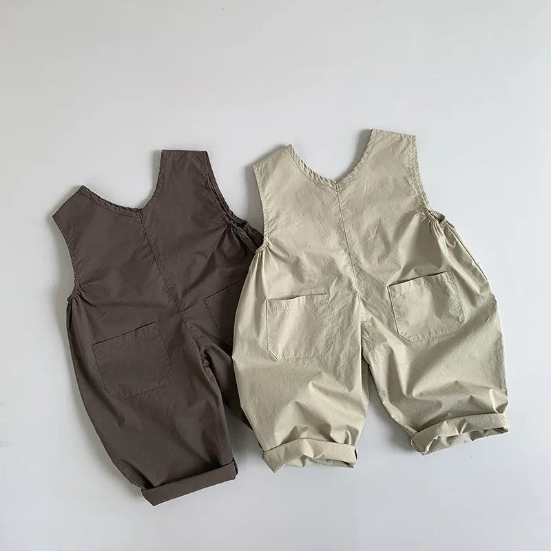 Button Front Overalls